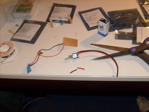 Schalter + Clip + Kabel