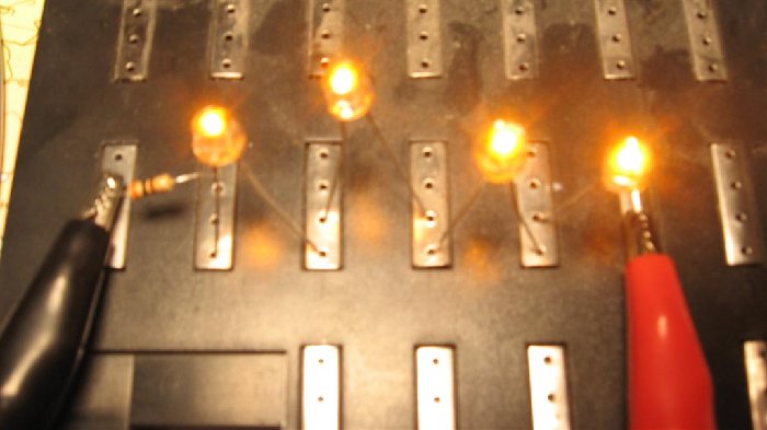 Ein erster Test mit einem Segment... (Probeaufbau... :-D)