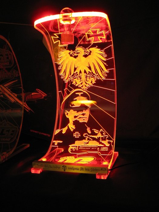 beleuchtet im dunkeln