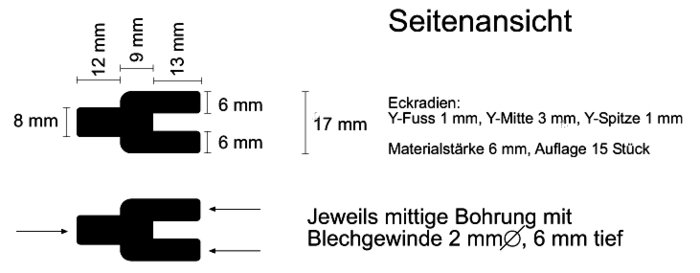 Bauplan für Anfrage beim Zerspaner