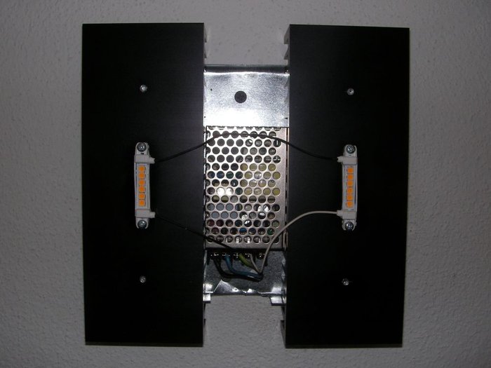 Lampe von unten ohne Schirm