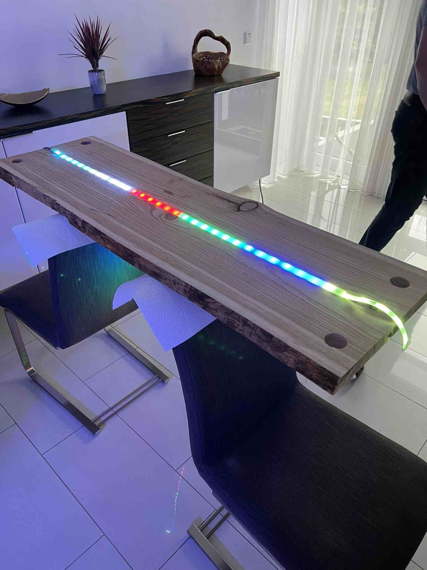 Brett mit LED Strip